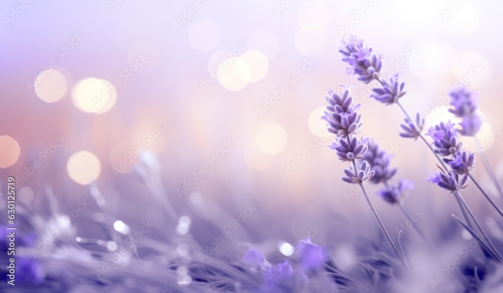 Lavender flowers natural background