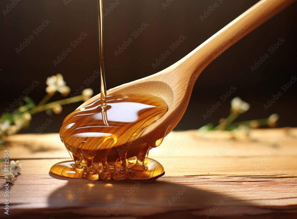 Golden honey background