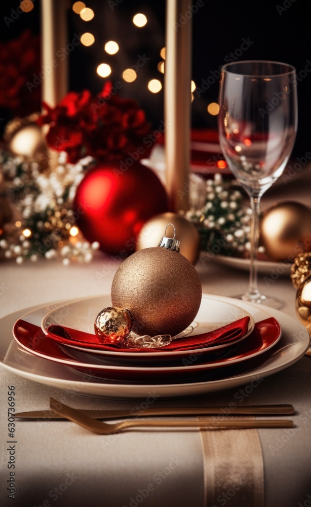 Merry Christmas dinner background