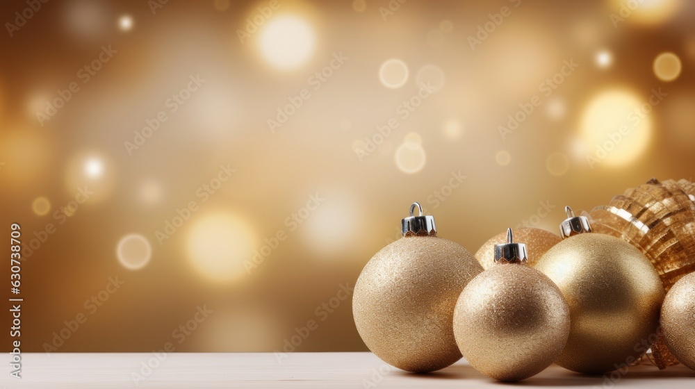 Golden Christmas background