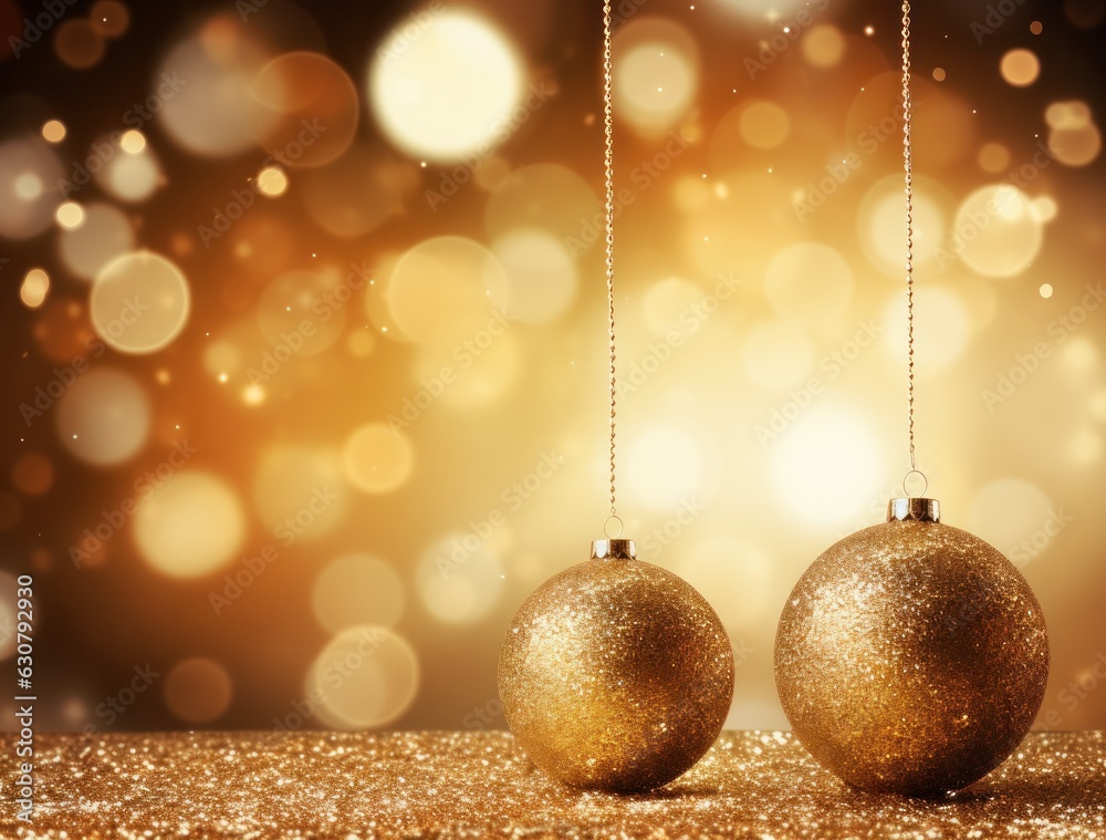 Golden Christmas background