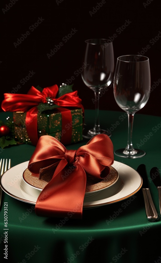 Merry Christmas dinner background