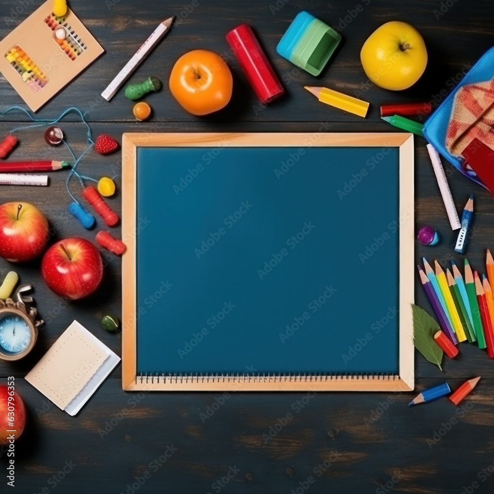 Back to school frame background