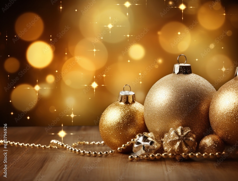 Golden Christmas background