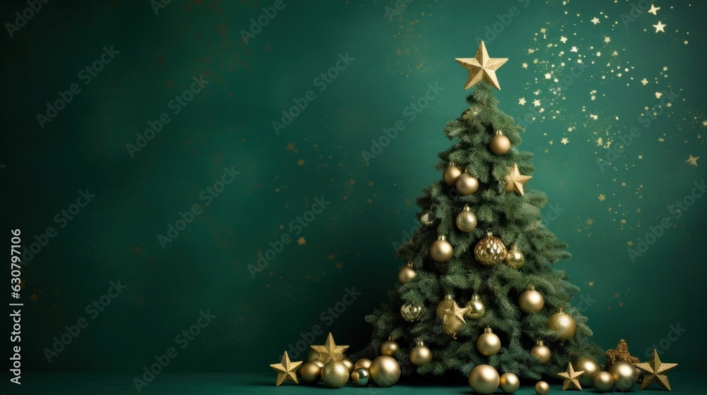 Green Christmas background