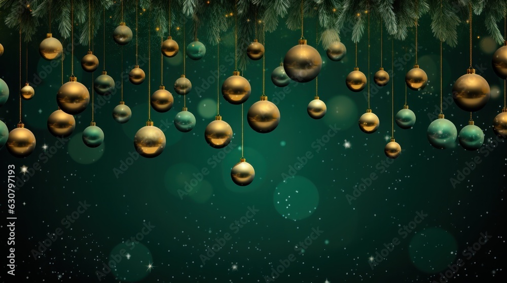 Green Christmas background