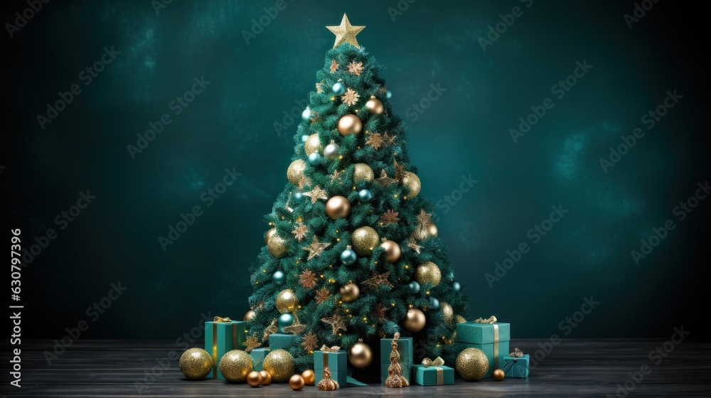 Green Christmas background