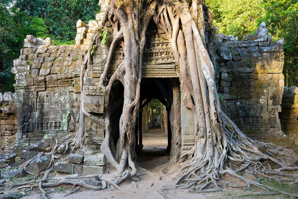 Entrance to the Ta Som temple of Angkor Wat, Cambodia