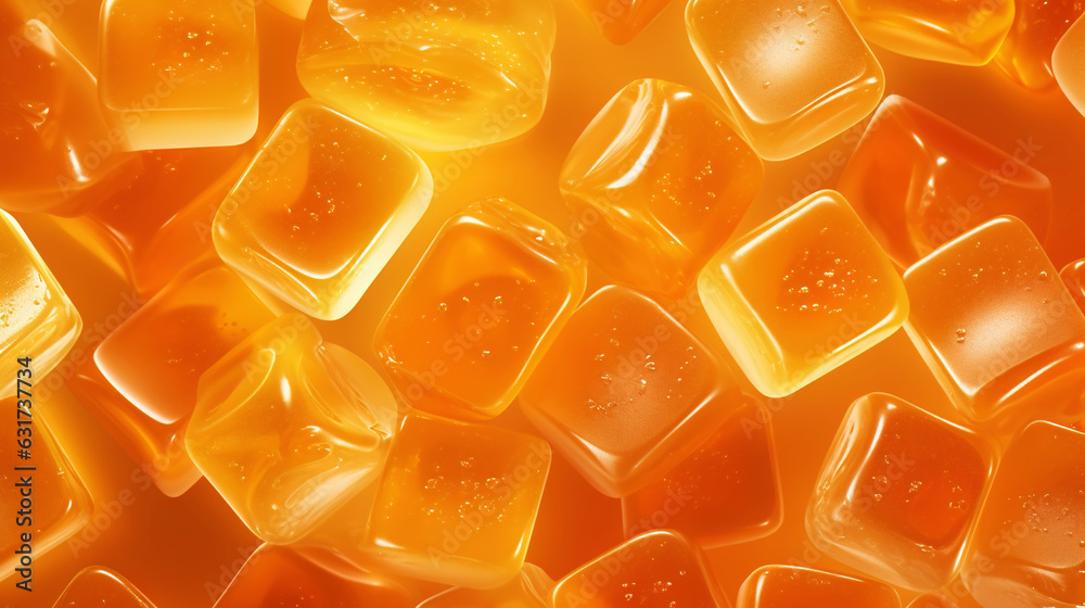 Sugary marmalade candies background. Sweet and tasty backdrop. Generative AI