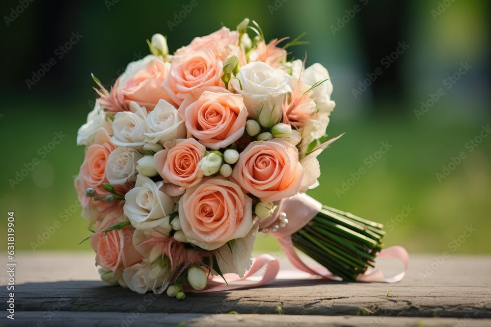 Beautiful summer wedding bouquet