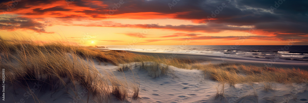 Sunset at the dune beach