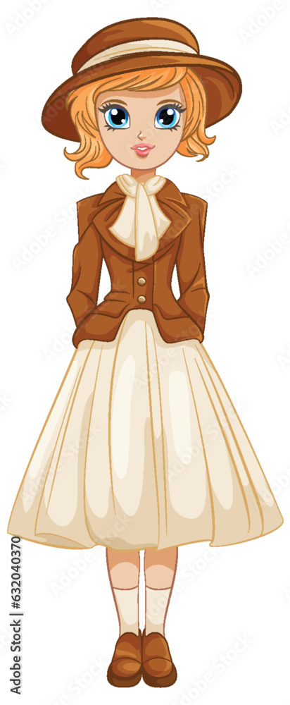 Vintage Victorian Outfit on Western Girl