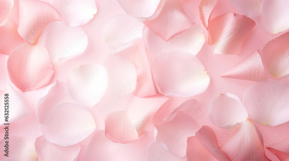  Elegant Rose Petals on a Soft Pink Background