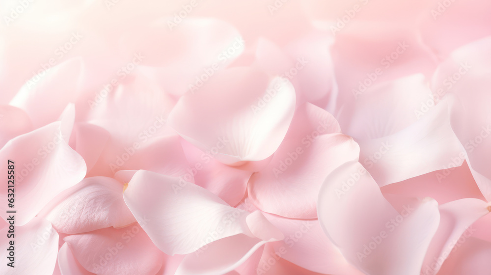  Elegant Rose Petals on a Soft Pink Background