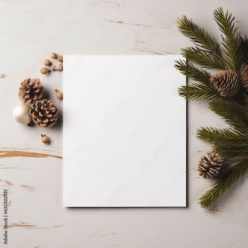 Christmas greeting card template