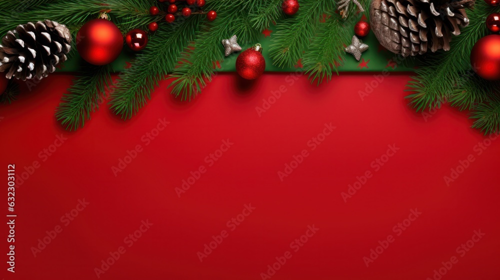 Christmas fir branch background