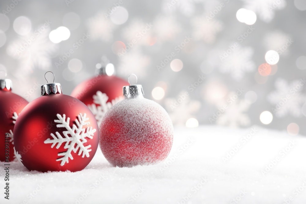 Christmas snow ball background background for business cards