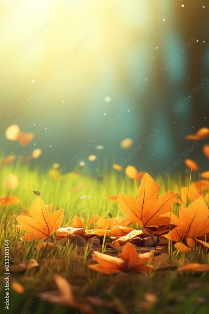 Autumn leaves background