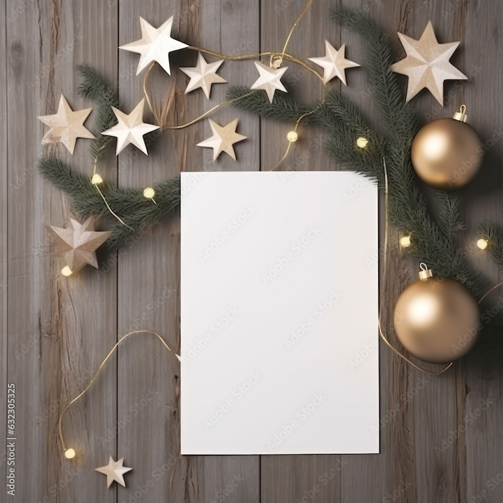 Christmas greeting card template