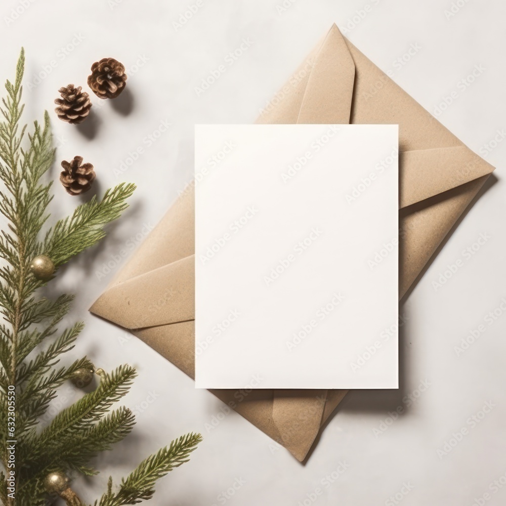 Christmas card mockup