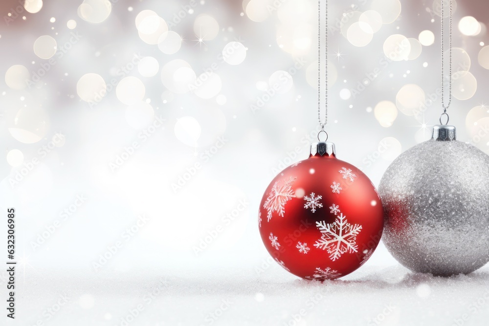 Christmas snow ball background background for business cards