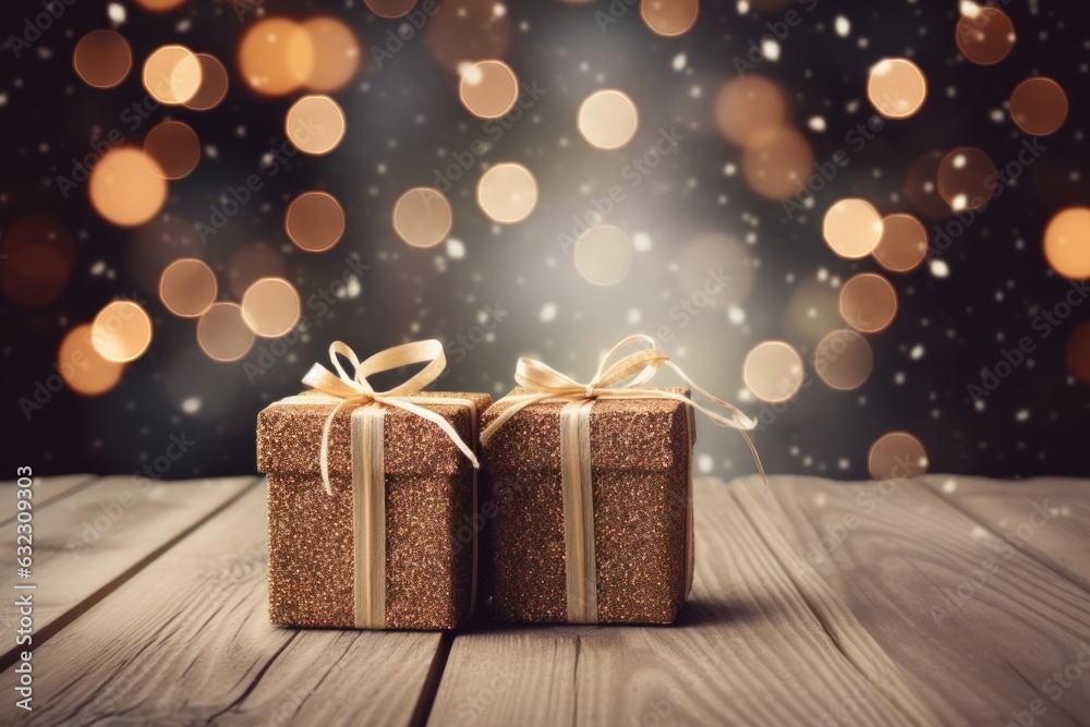 Christmas gift box background