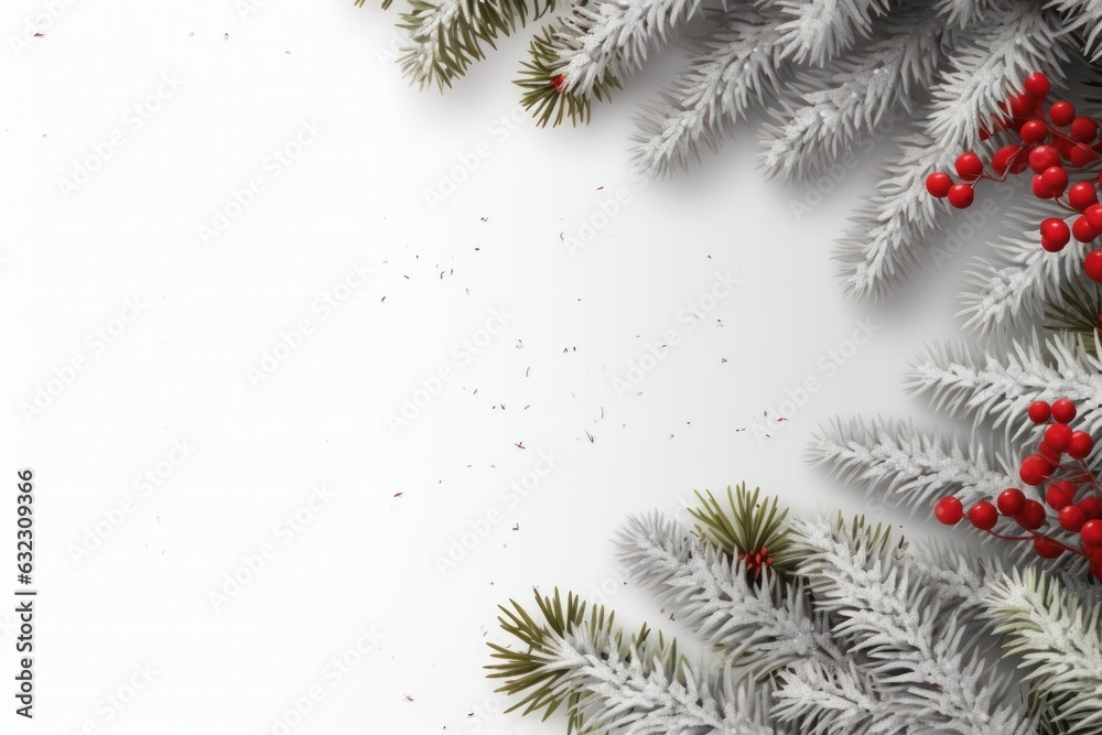 Christmas fir branch background