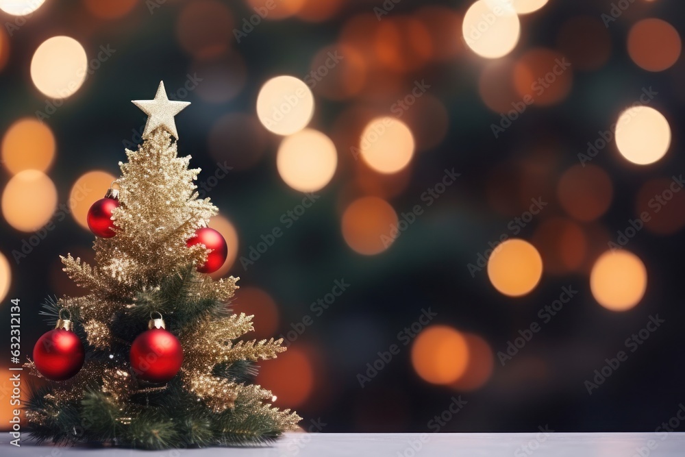 Christmas tree decoration background