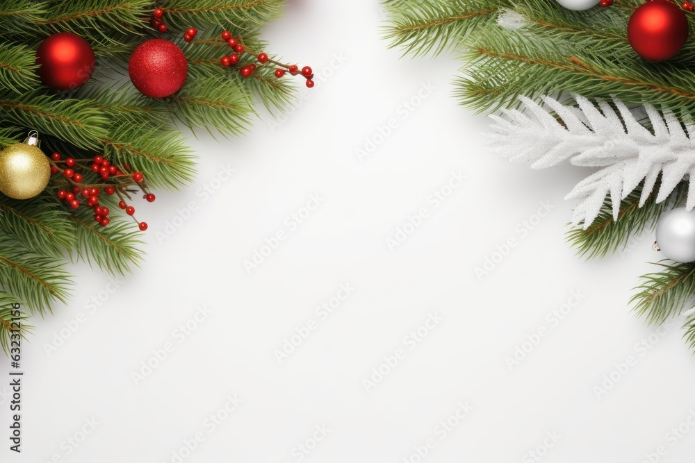 Christmas fir branch background