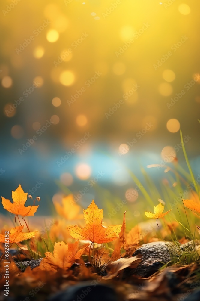 Autumn leaves background