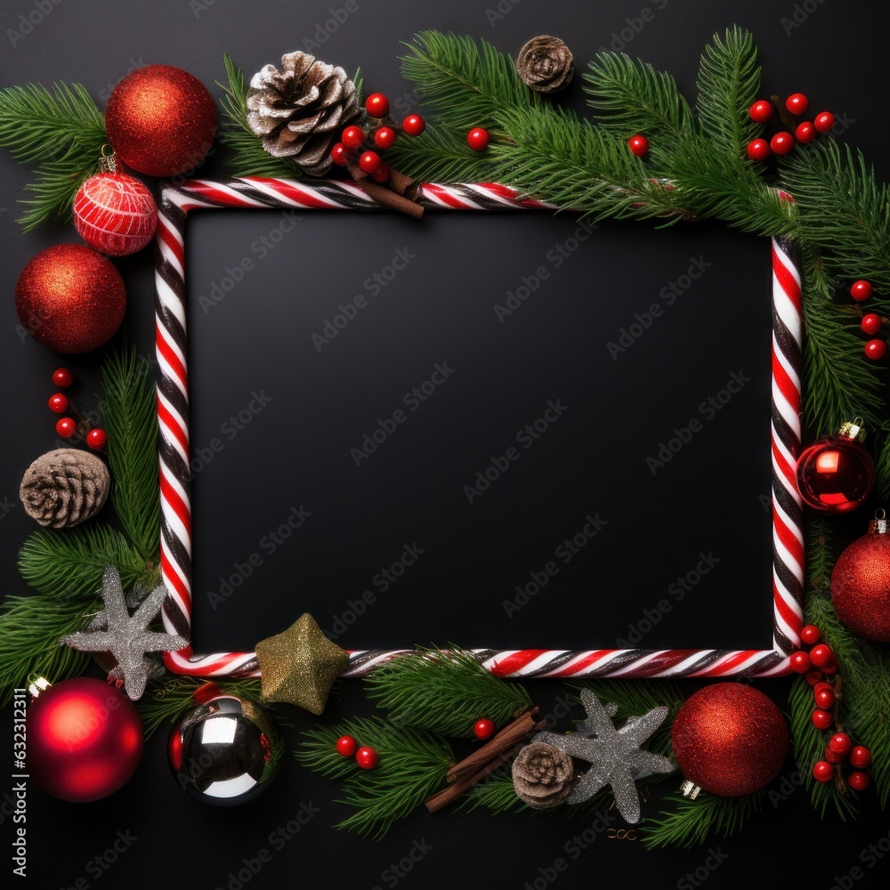 Christmas fir branch background