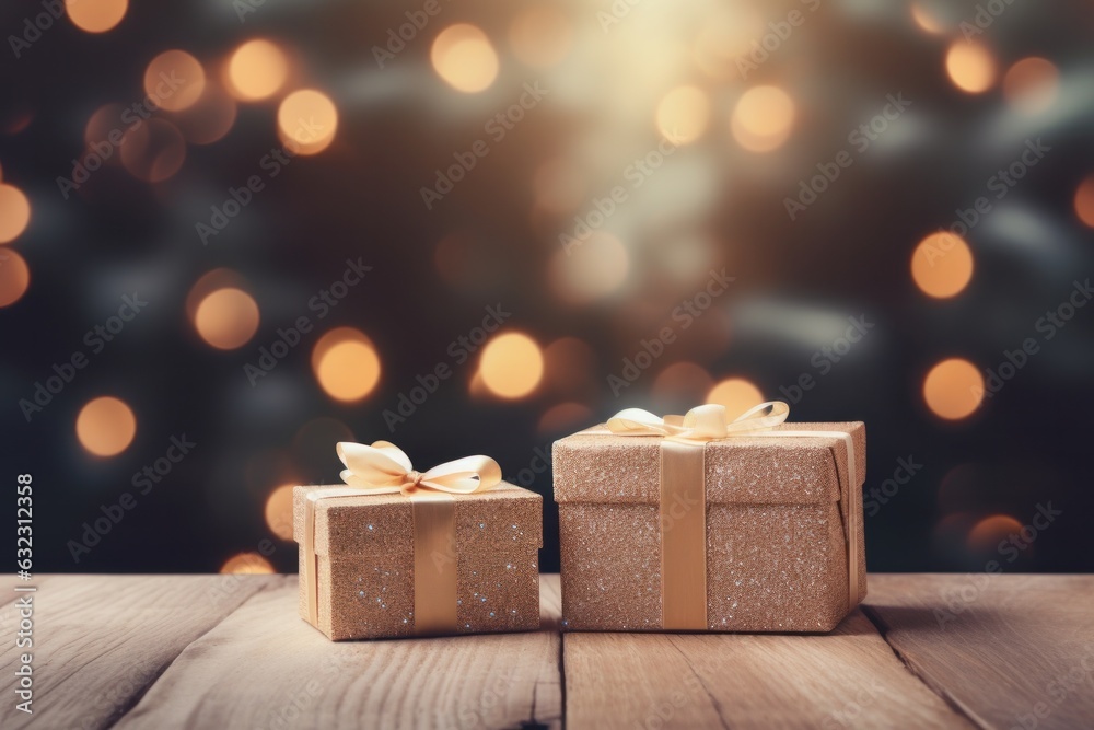 Christmas gift box background