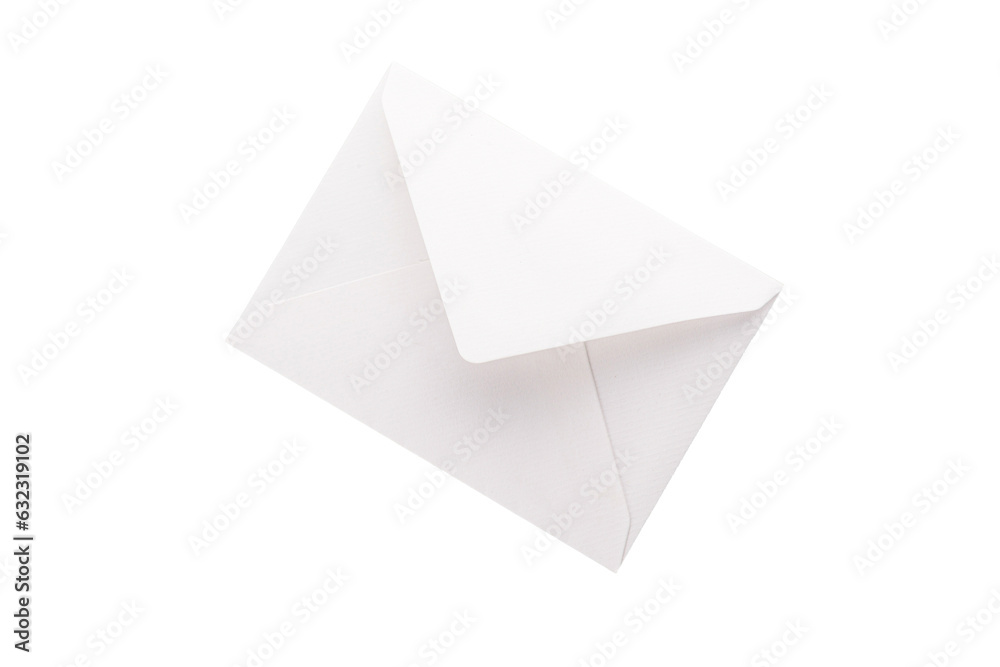 Paper envelope isolated on white background