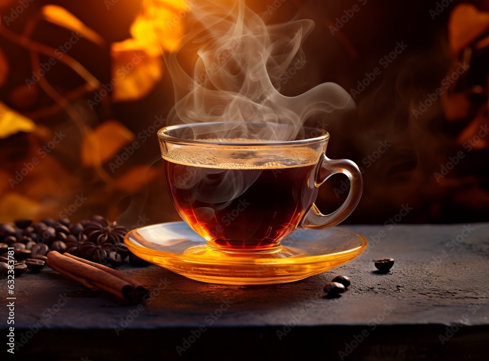 Black tea background