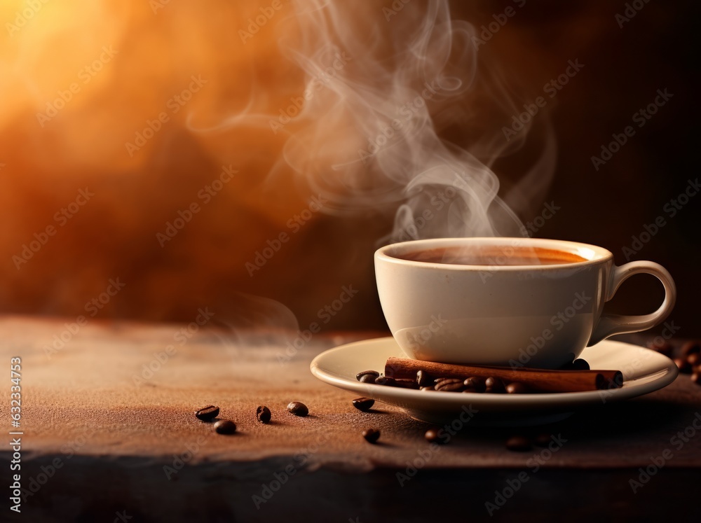 Hot fresh coffee