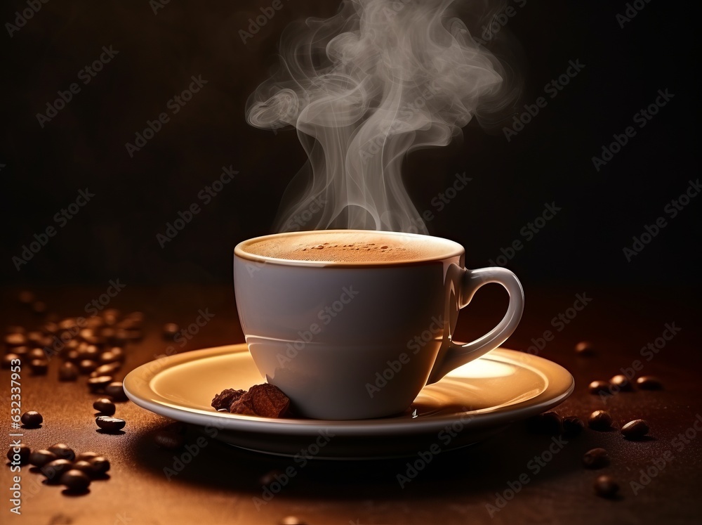 Hot fresh coffee