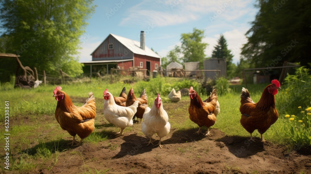 Chicken on the farm