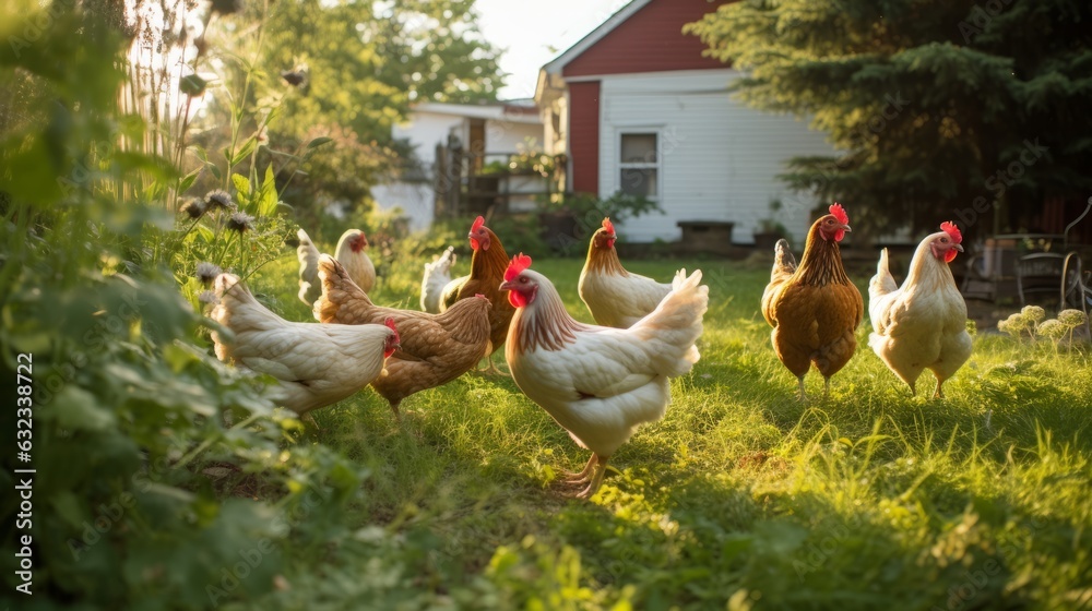 Chicken on the farm