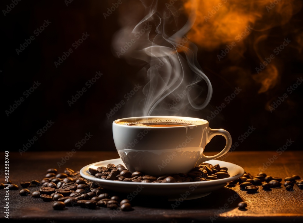 Hot fresh coffee