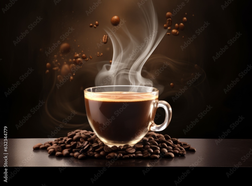 Hot fresh coffee