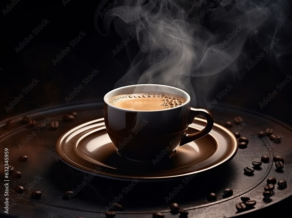 Hot fresh coffee