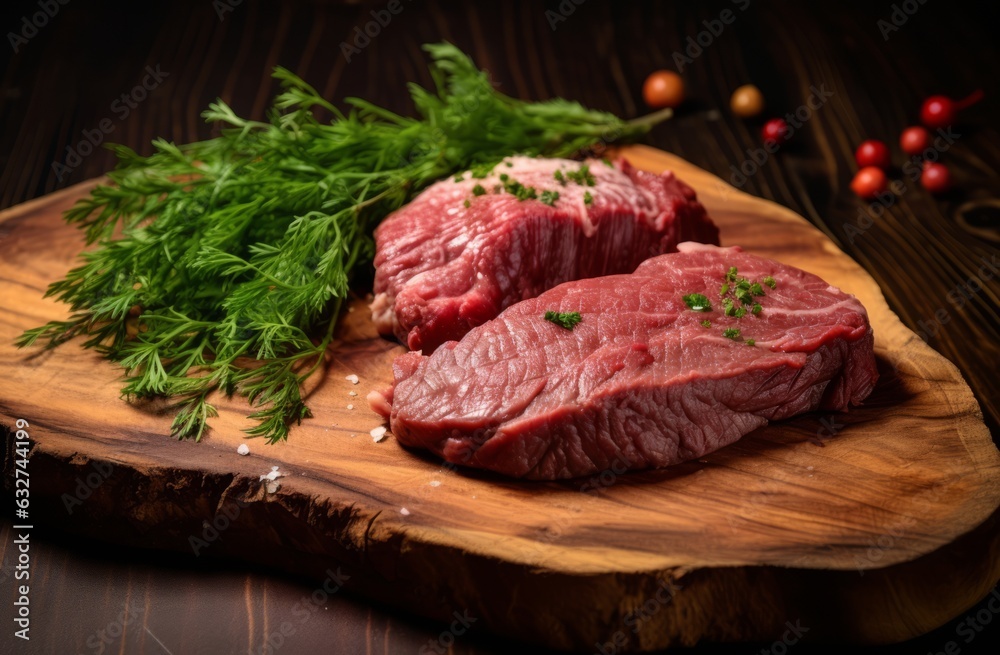 Beef steak background