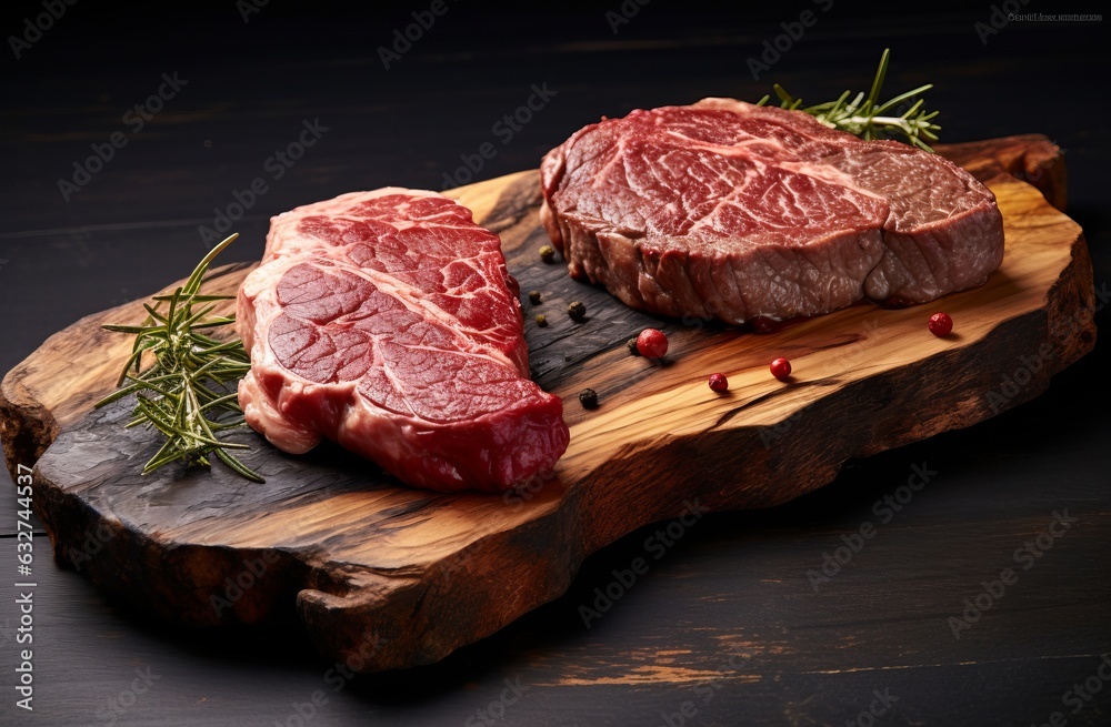 Beef steak background