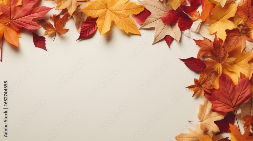 Autumn leaves background