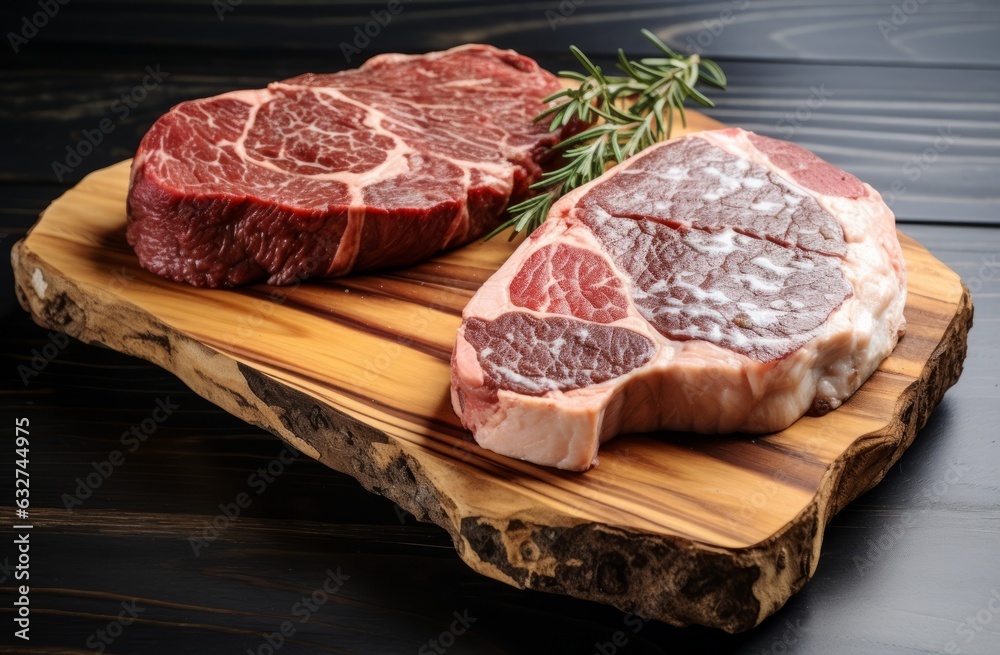 Beef steak background