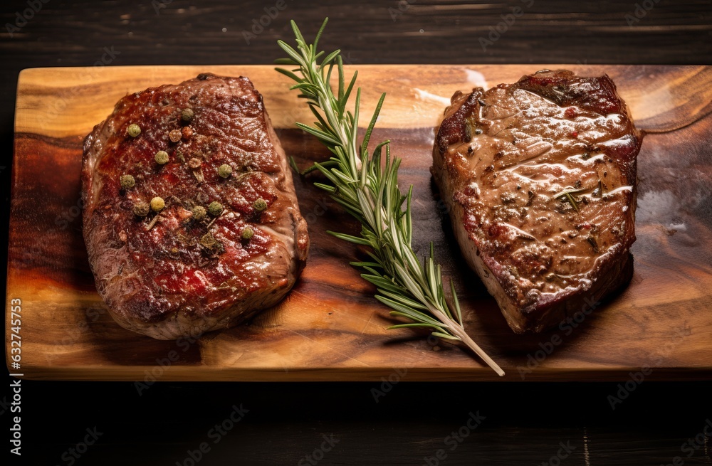 Beef steak background