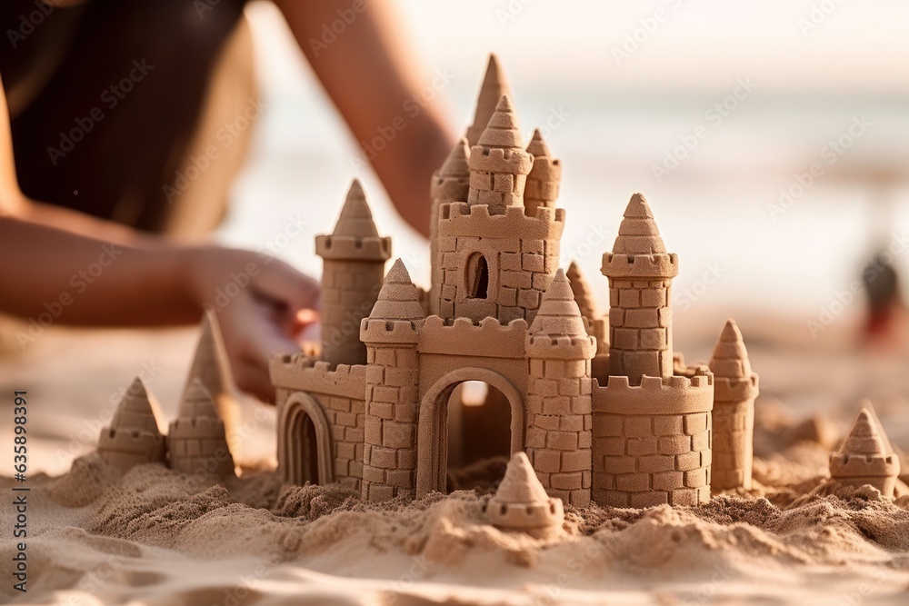 Building a sand castle