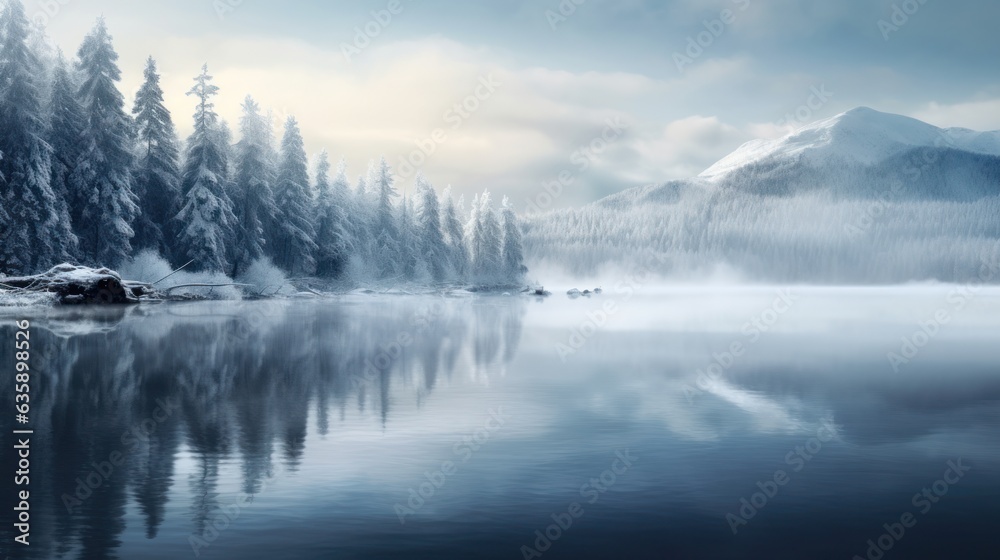 Winter natural background