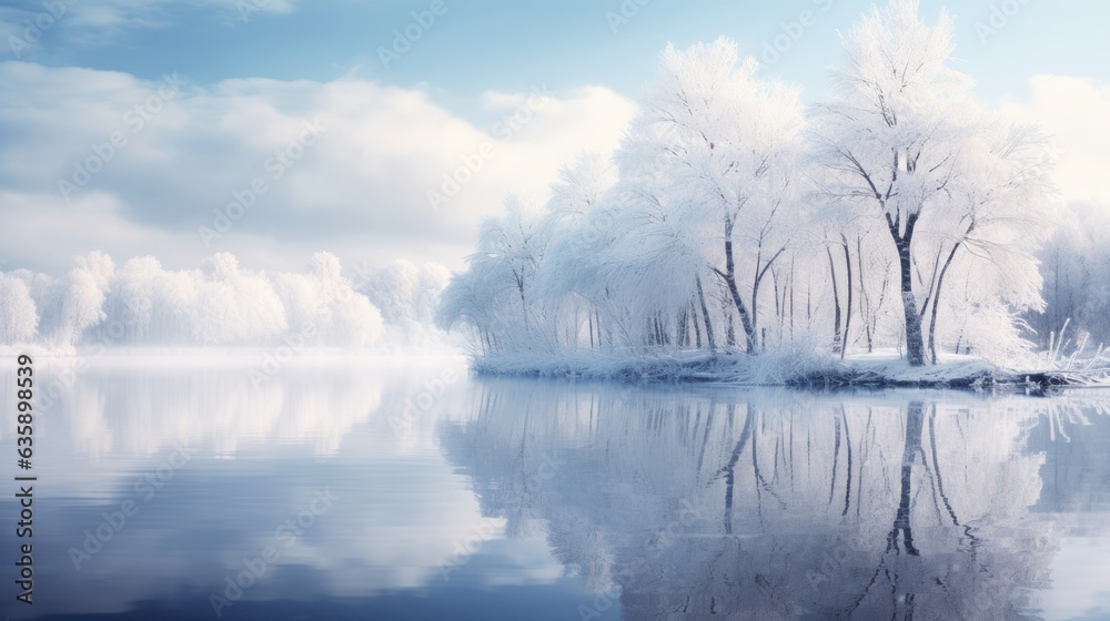 Winter natural background