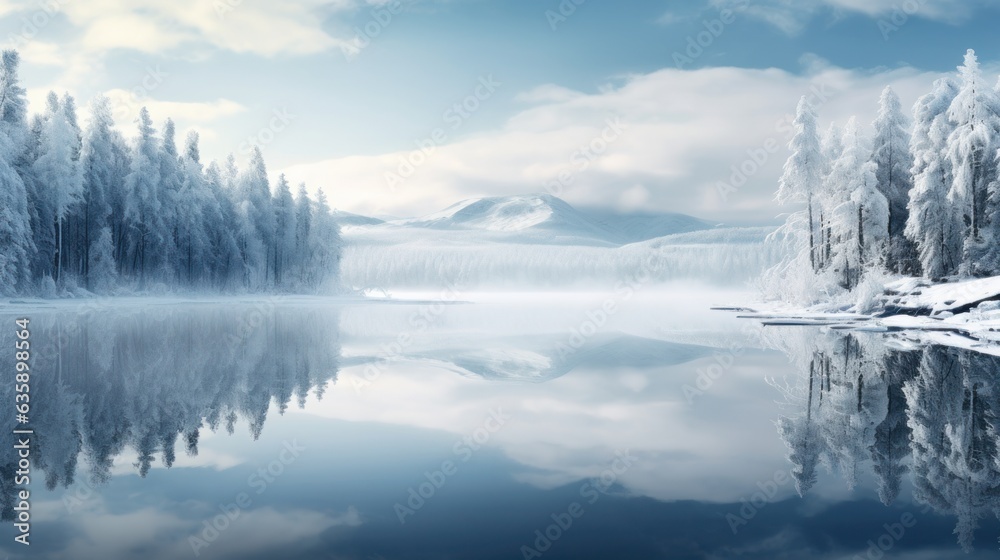 Winter natural background